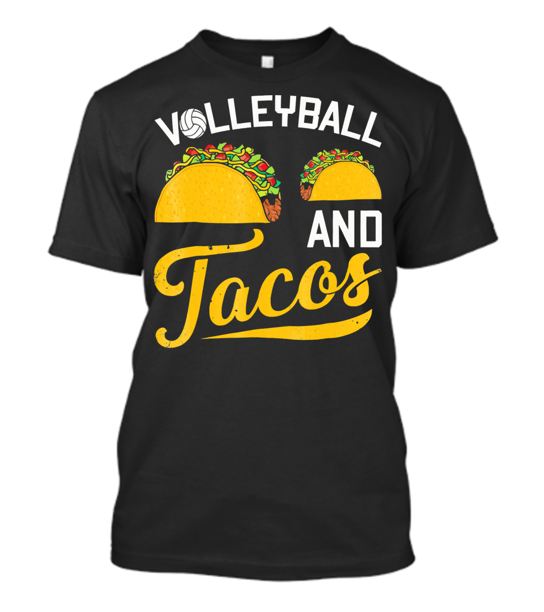 Volleyball Enthusiast's Love For Tacos T-Shirt