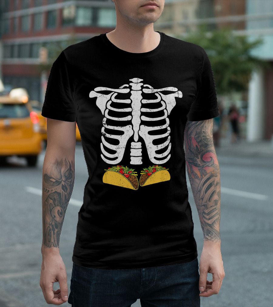 Skeleton Rib Cage Taco Xray T-Shirt