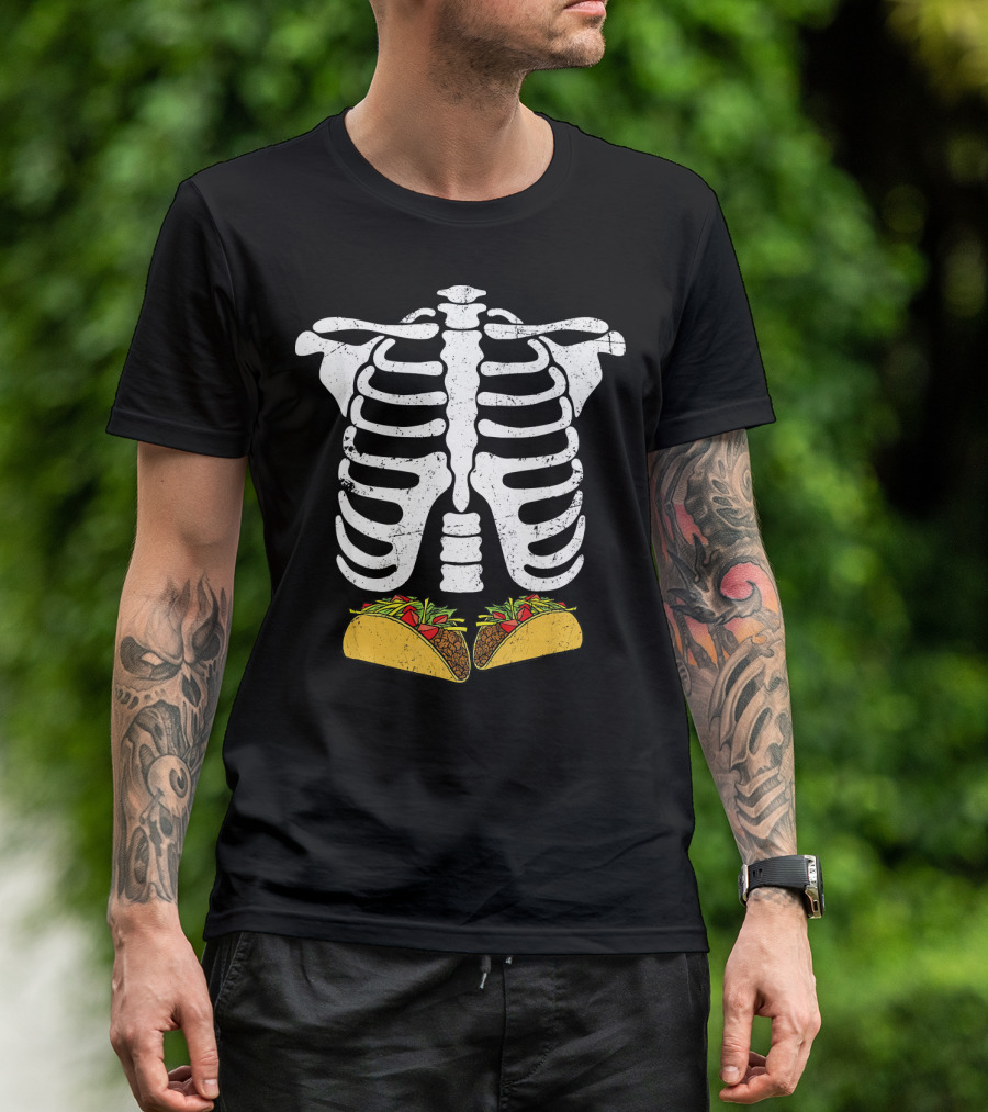 Skeleton Rib Cage Taco Xray T-Shirt