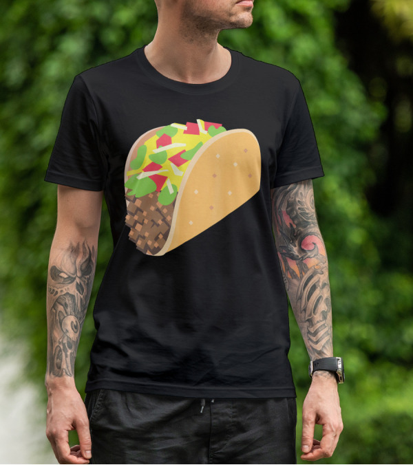 I Love Tacos Emoji Mexican Taco T-Shirt
