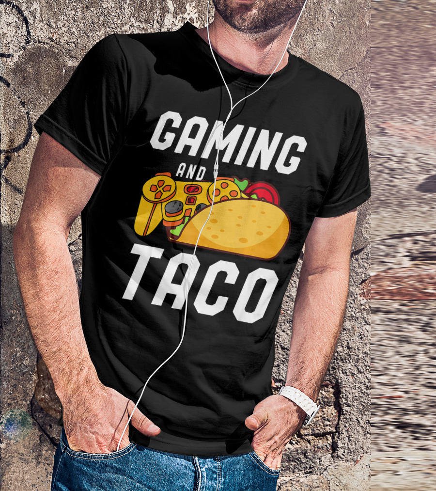 Gaming And Taco Gamers Controller Snack Combo T-Shirt