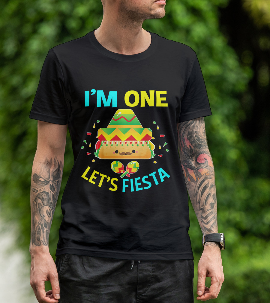I'm One Let's Fiesta Taco 1st Birthday T-Shirt