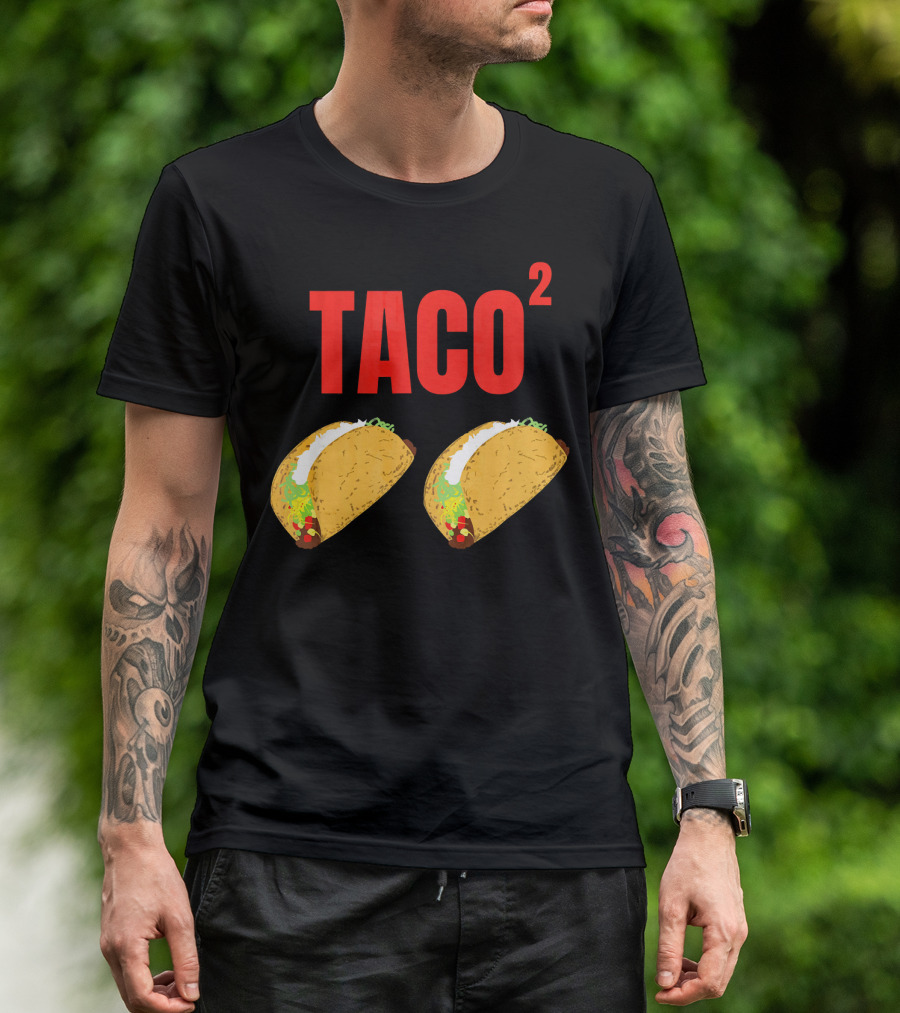 Funny Taco Squared Concept With Colorful Tacos T-Shirt