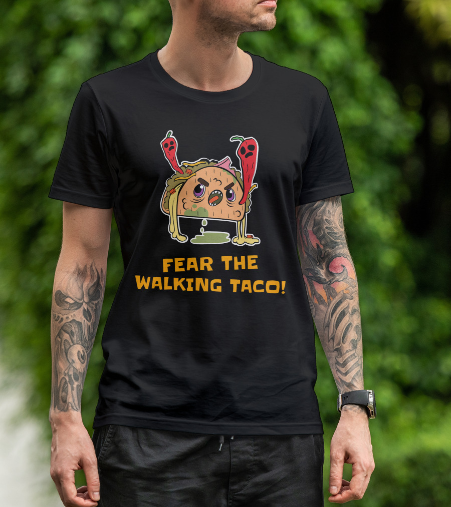 FEAR THE WALKING TACO HARD SHELL GHOST PEPPERS T-Shirt