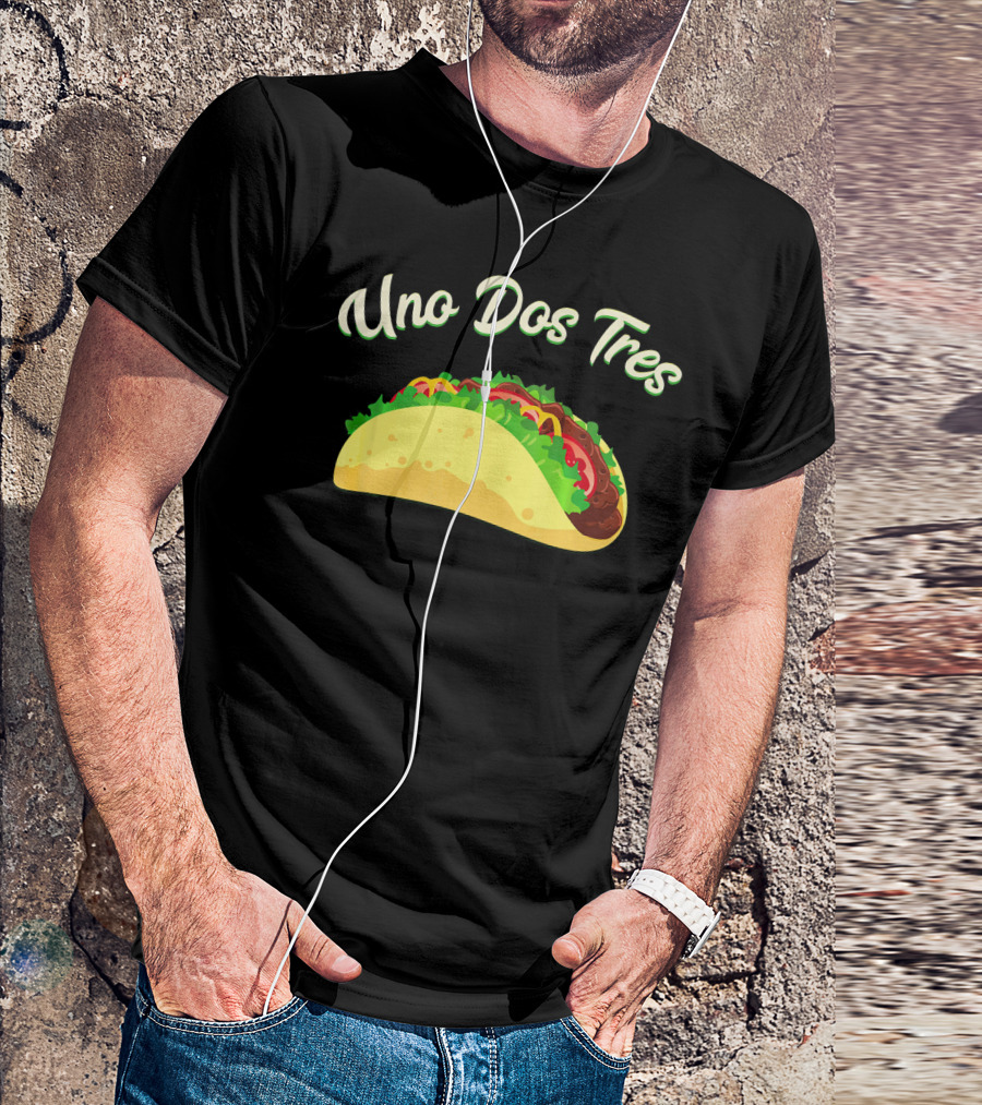 Uno Dos Tres Taco Kids Plus Curve Text T-Shirt