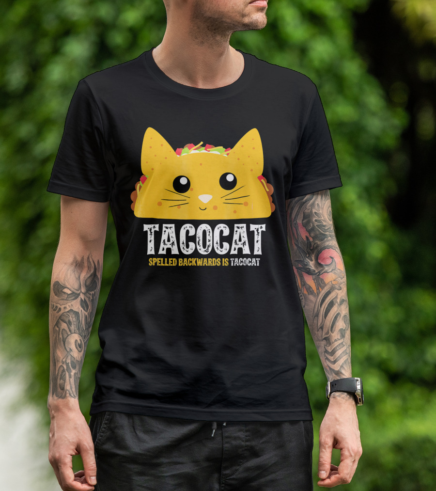 Taco Cat Spelled Backwards Is Tacocat Cute T-Shirt
