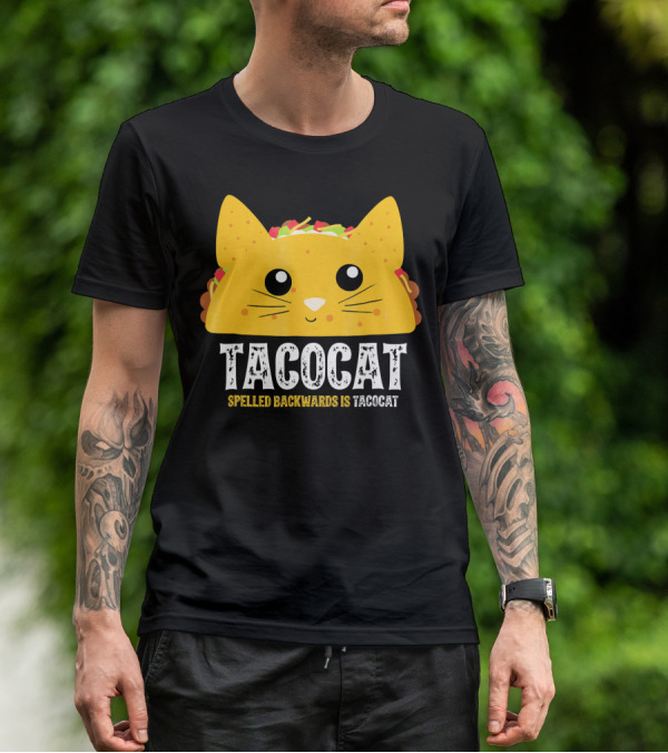 Taco Cat Spelled Backwards Is Tacocat Cute T-Shirt