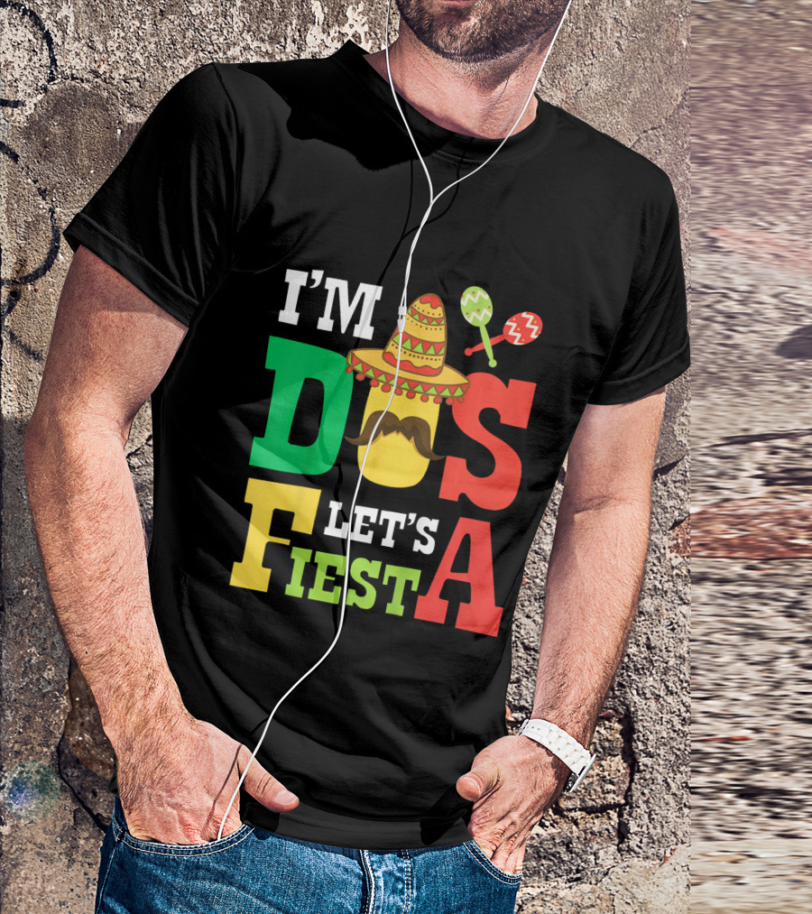 I'm Dos Let's Fiesta 2nd Birthday Taco Hat Maracas T-Shirt