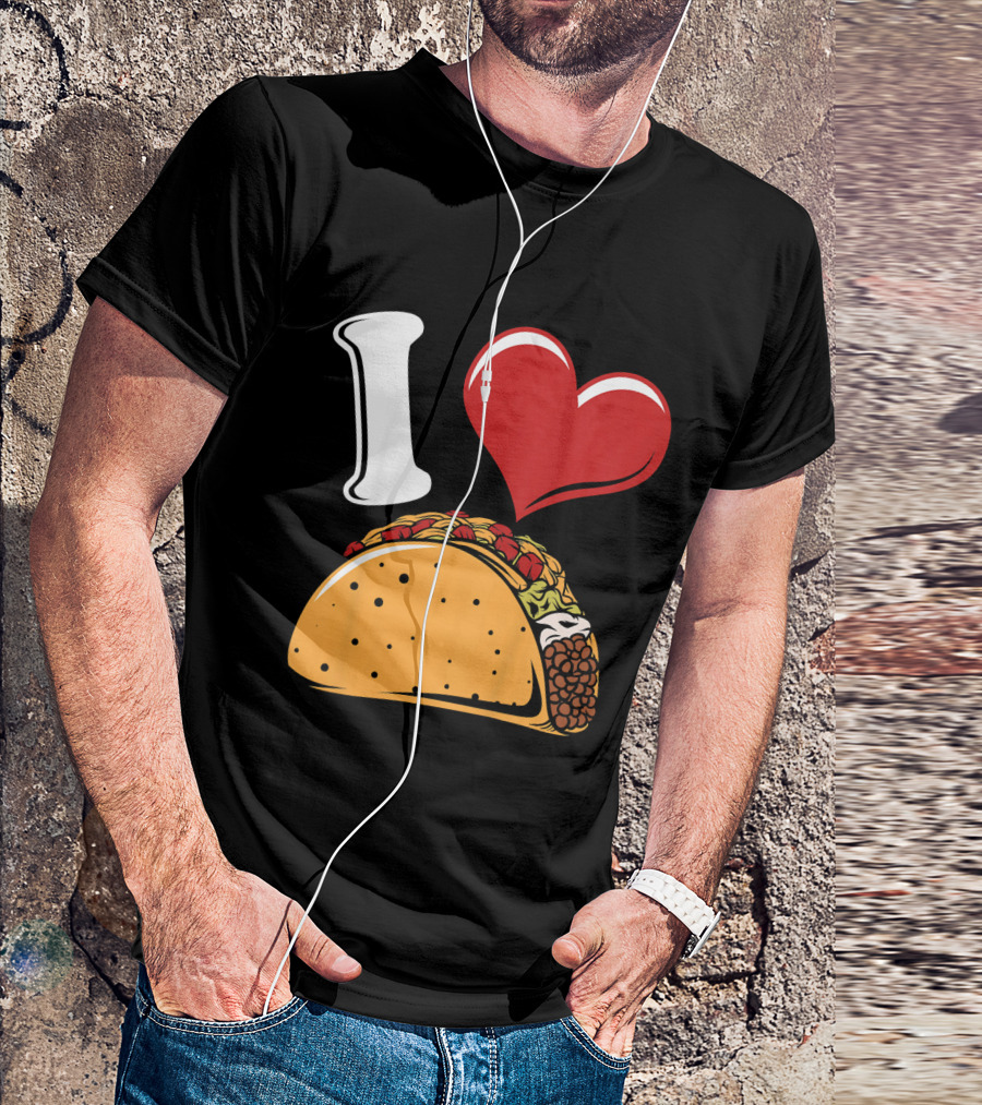 Kids Funny I Heart Tacos Love T-Shirt