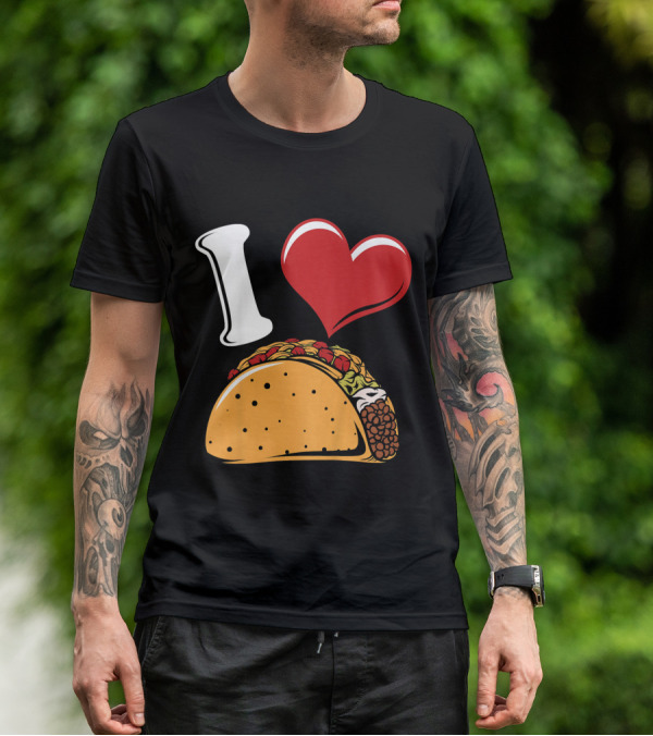 Kids Funny I Heart Tacos Love T-Shirt