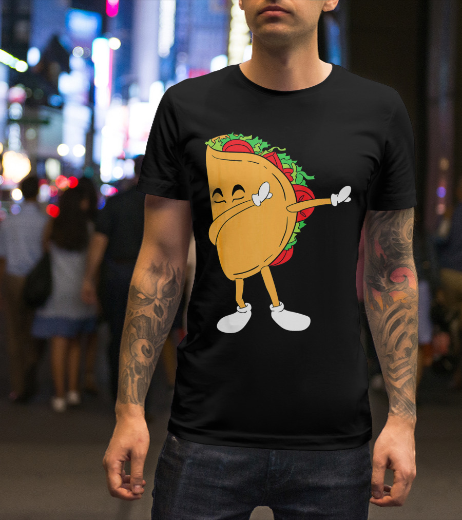 Dabbing Taco Mexico Funny Mexican Food T-Shirt