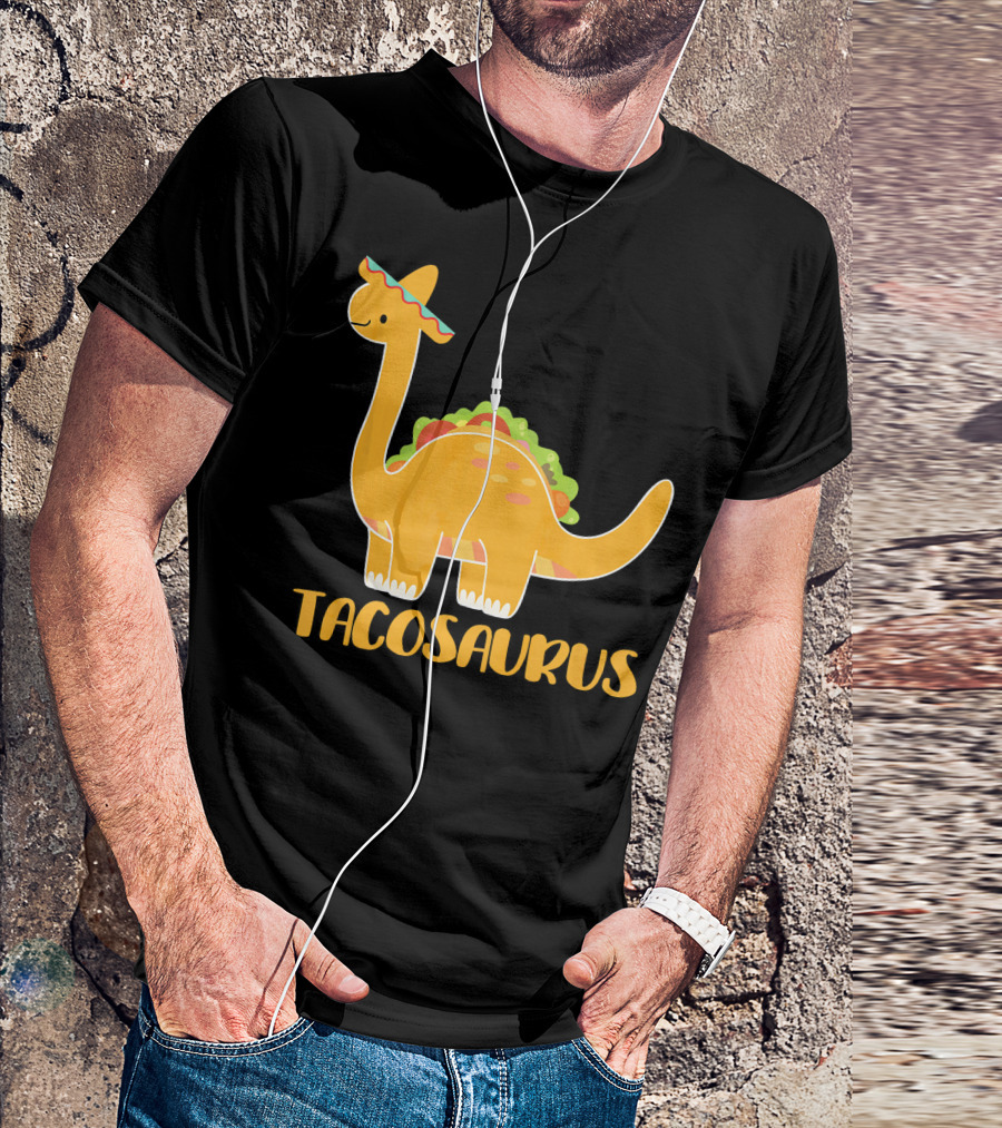 Tacosaurus Brachiosaurus Sombrero Funny Taco Dino T-Shirt