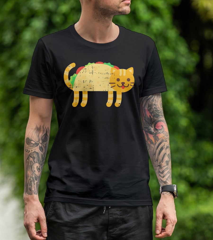 Taco Cat Kitty Kitten Funny Mexican Cinco De Mayo T-Shirt