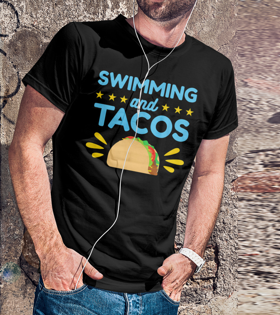 Swimming And Tacos Stars Taco T-Shirt