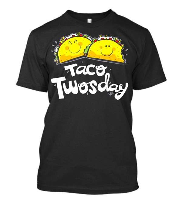 Taco Twosday Smiling Tacos Fun T-Shirt