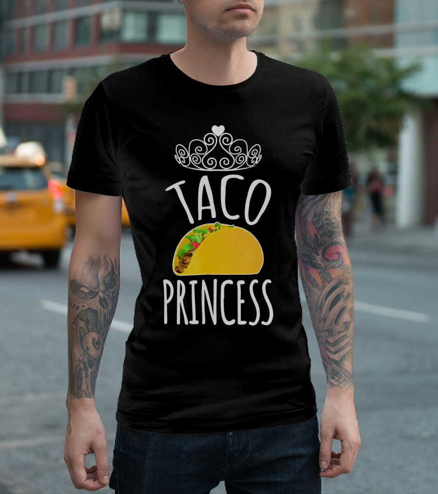 Taco Princess Cute Taco with Crown T-Shirt