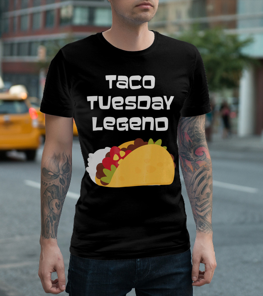 Taco Tuesday Legend Mexican Food Achievement T-Shirt