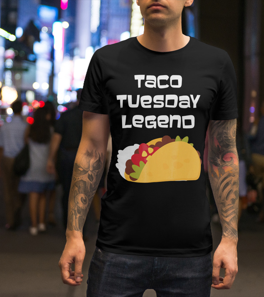 Taco Tuesday Legend Mexican Food Achievement T-Shirt