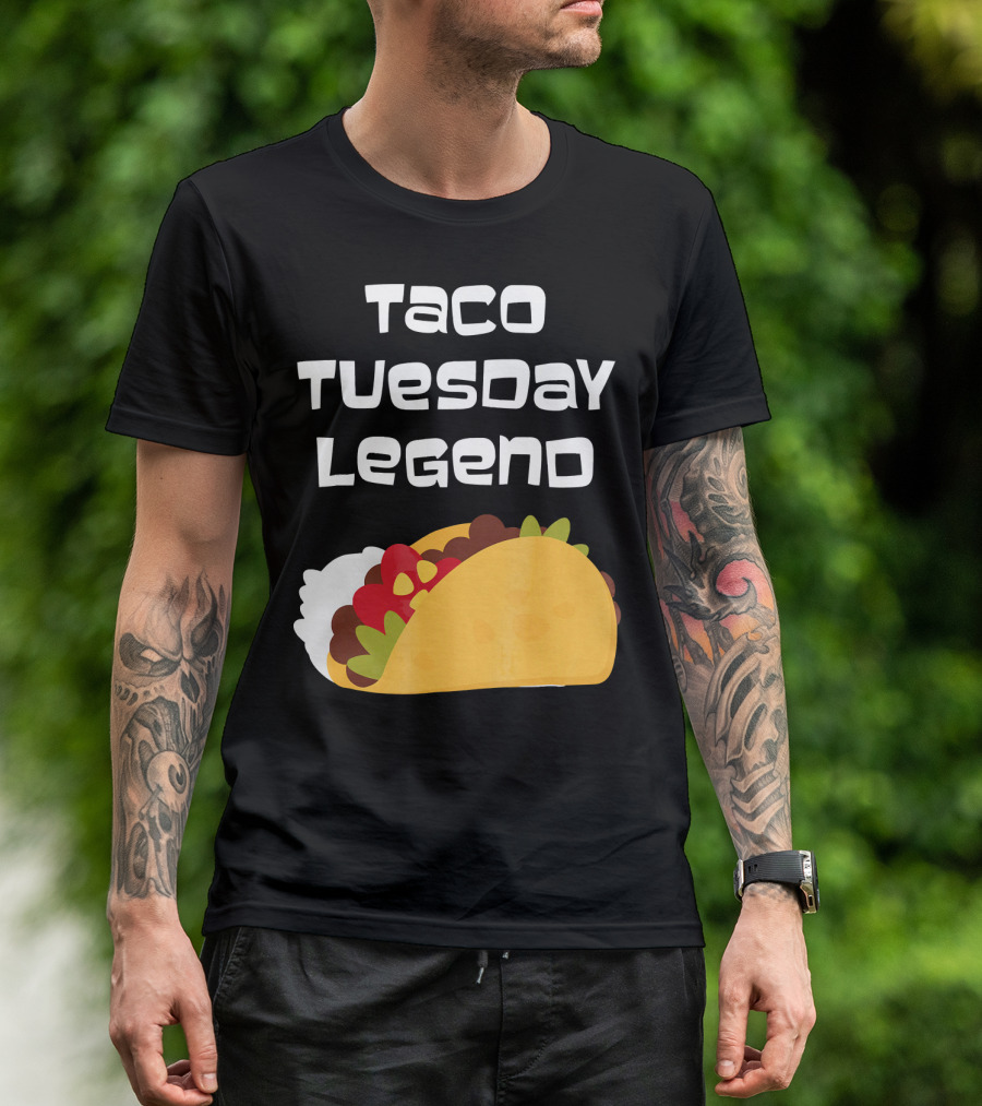 Taco Tuesday Legend Mexican Food Achievement T-Shirt