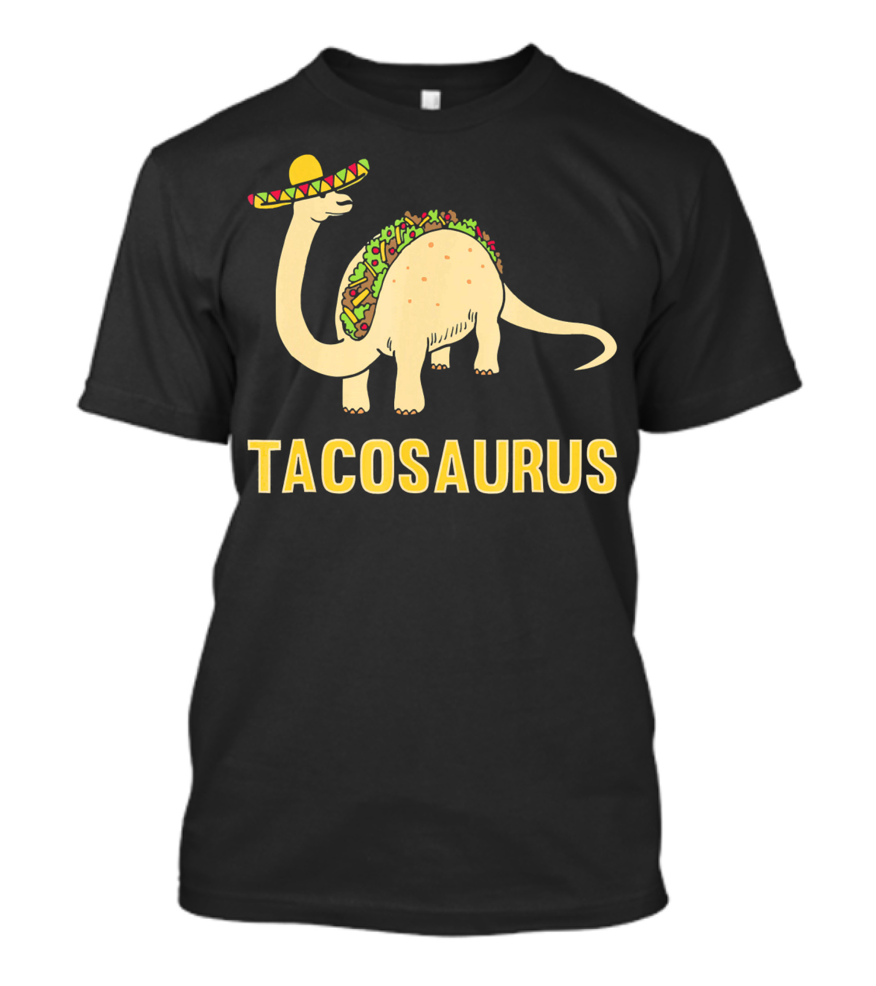 Tacosaurus Sombrero Funny Taco Dino T-Shirt