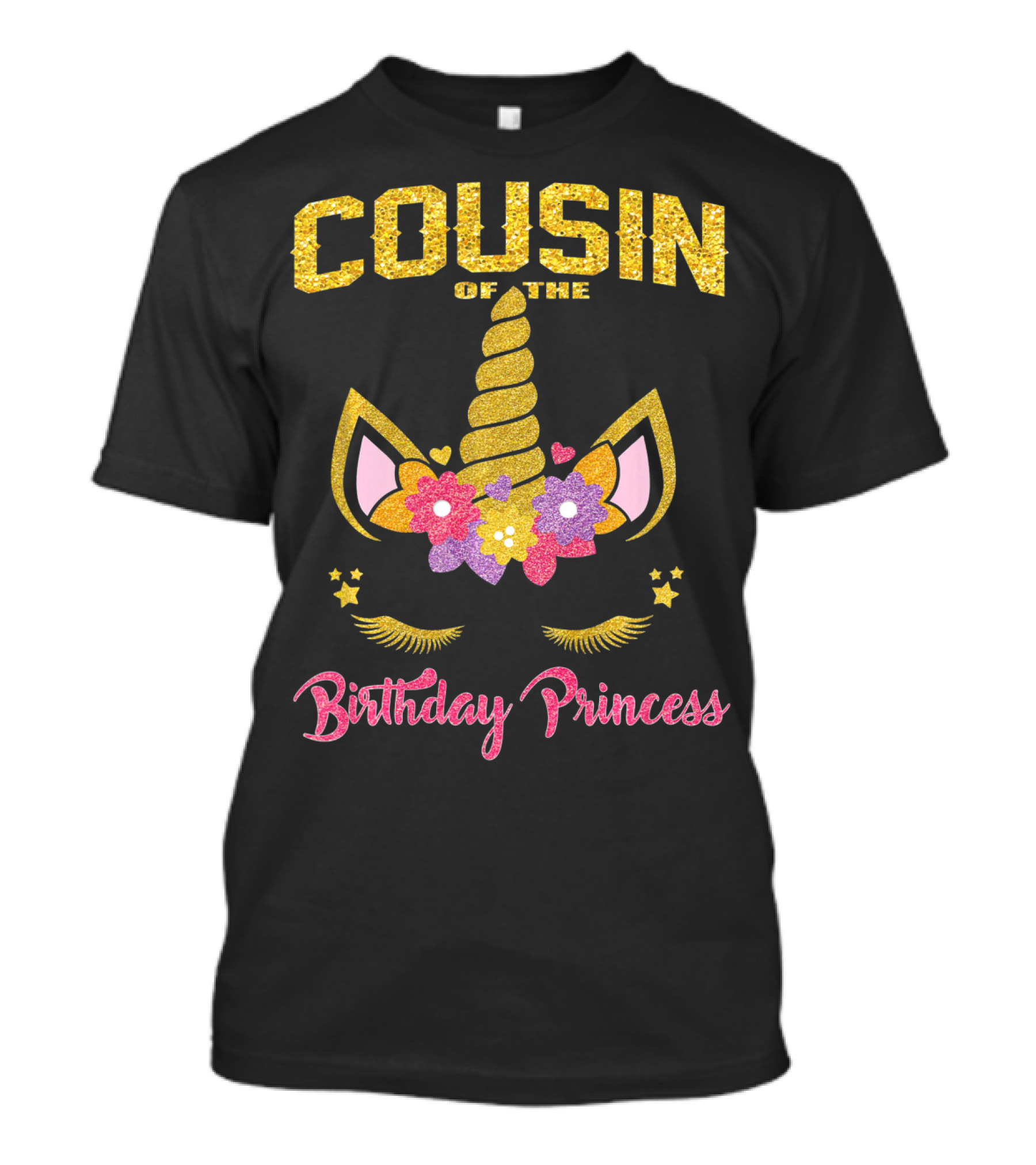 Cousin Of The Birthday Princess Unicorn T-Shirt