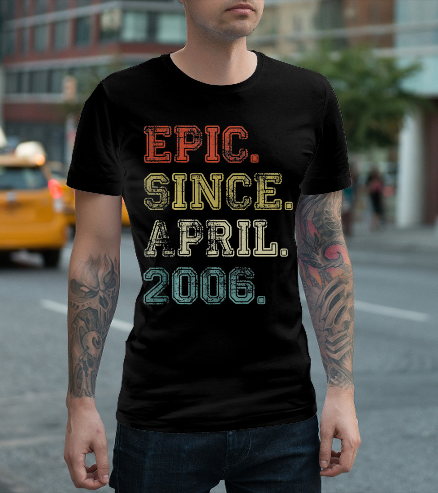 Epic Since April 2006 Retro 13 Years Old T-Shirt