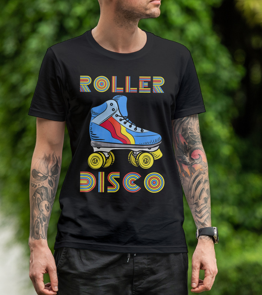 Retro 80s Roller Disco Skate Vibe T-Shirt