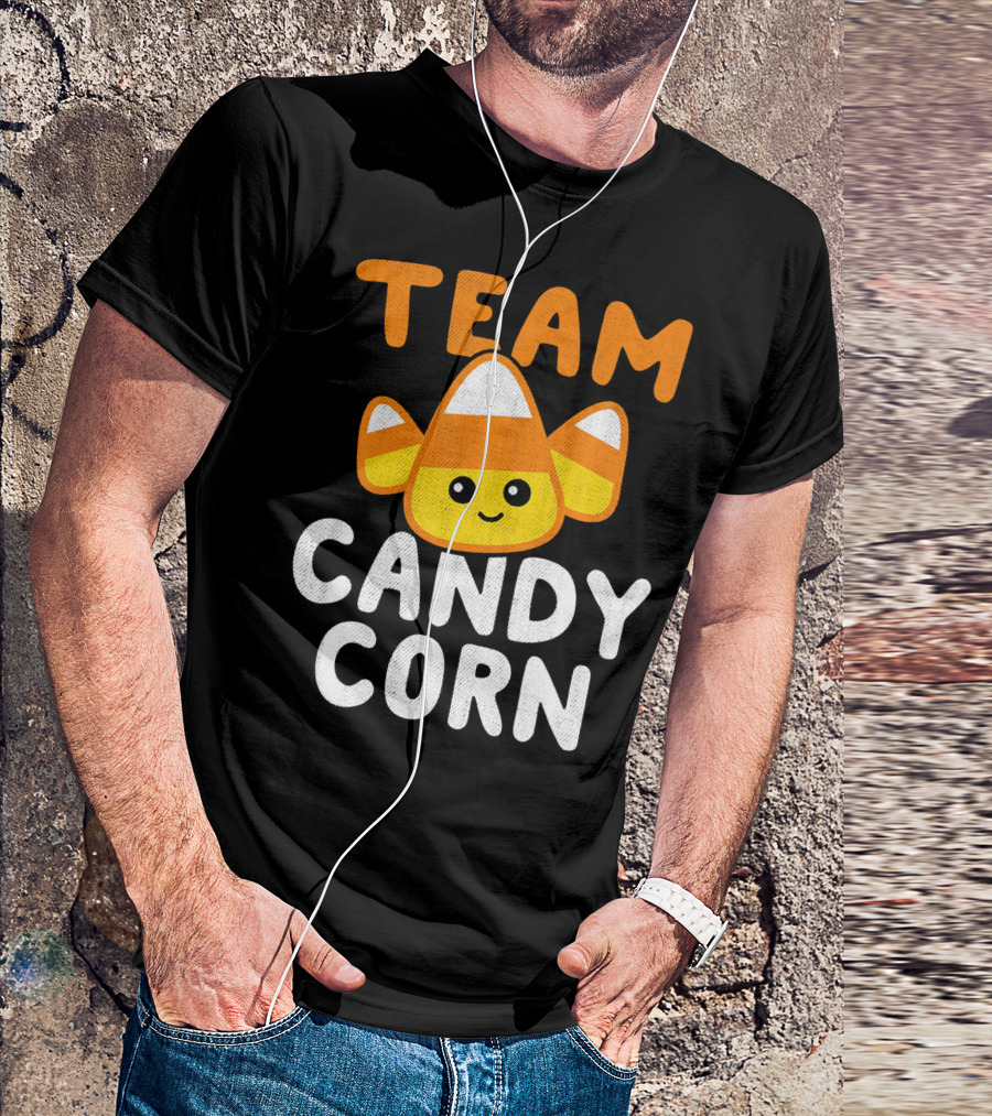 Halloween Funny Team Candy Corn Cute Lazy Cos T-Shirt