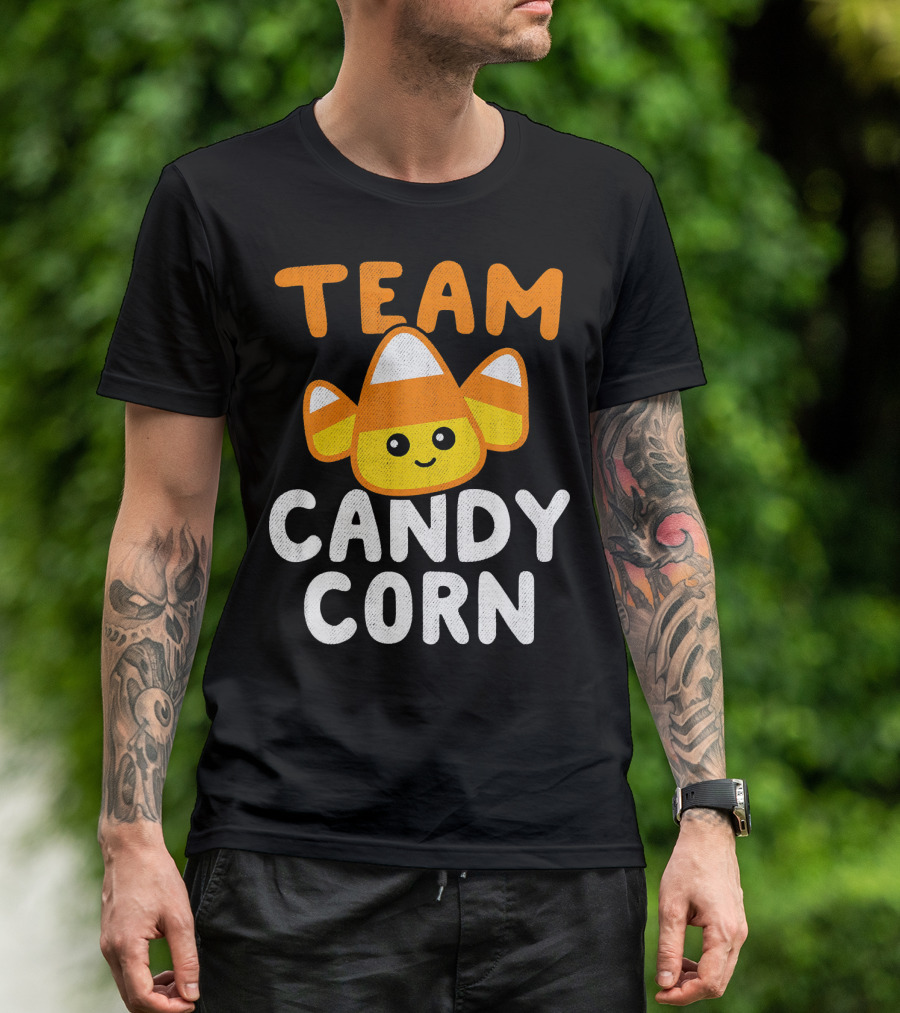 Halloween Funny Team Candy Corn Cute Lazy Cos T-Shirt