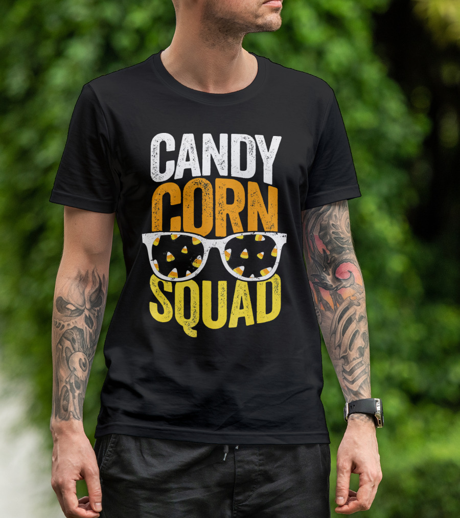 Candy Corn Squad Halloween Party Sunglasses T-Shirt