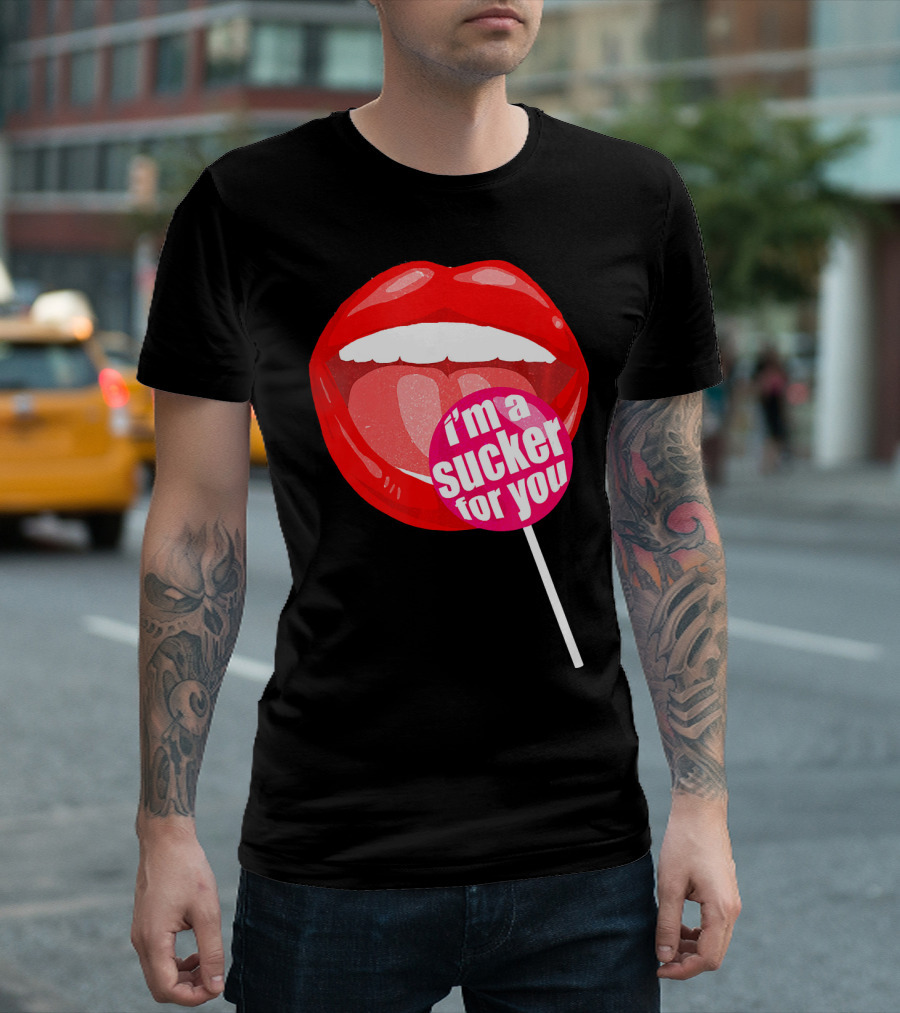 I'm a Sucker for You Candy Pop Lips T-Shirt