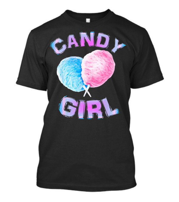 Candy Girl Cotton Candy Fun Girls Juniors T-Shirt