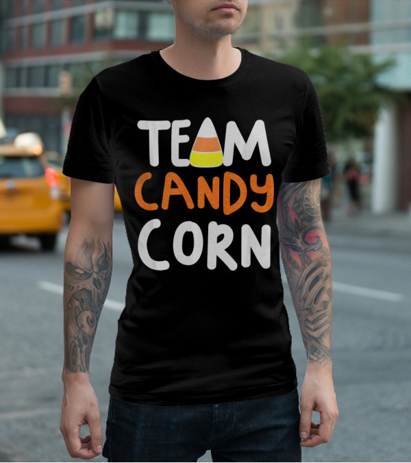 Team Candy Corn Halloween Treat Enthusiasts T-Shirt