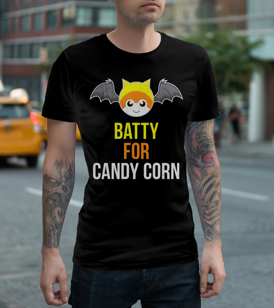 BATTY FOR CANDY CORN Adult And Youth T-Shirt