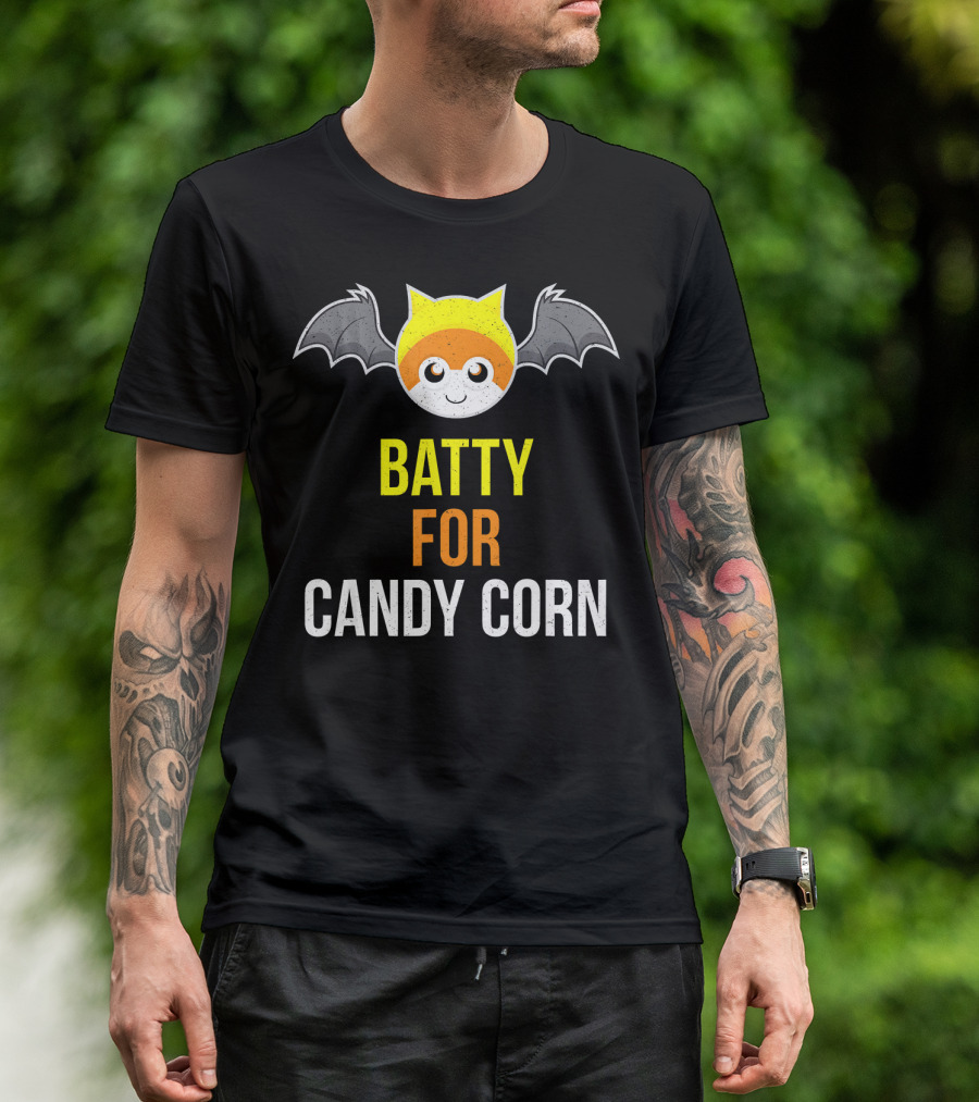 BATTY FOR CANDY CORN Adult And Youth T-Shirt
