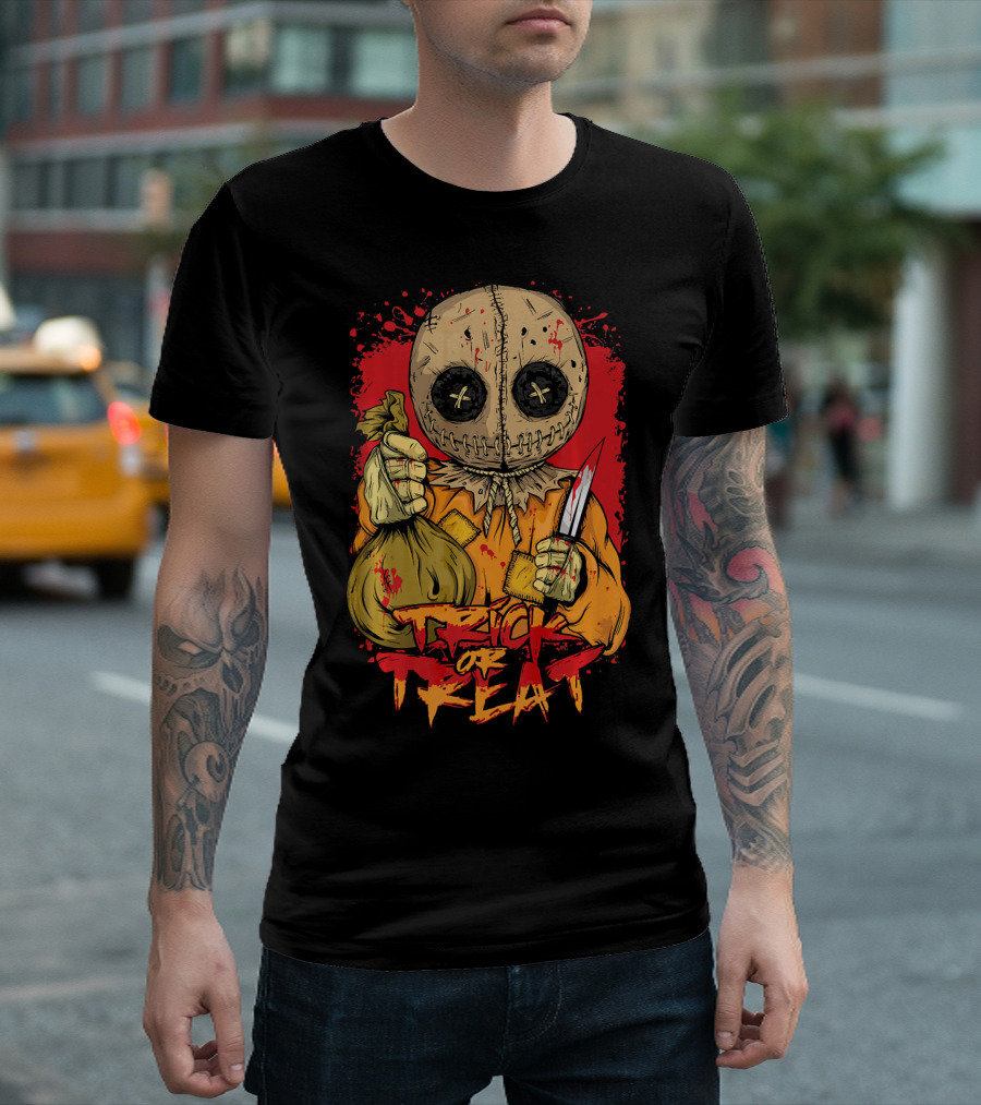 Trick or Treat Halloween Horror Ghost Scary T-Shirt