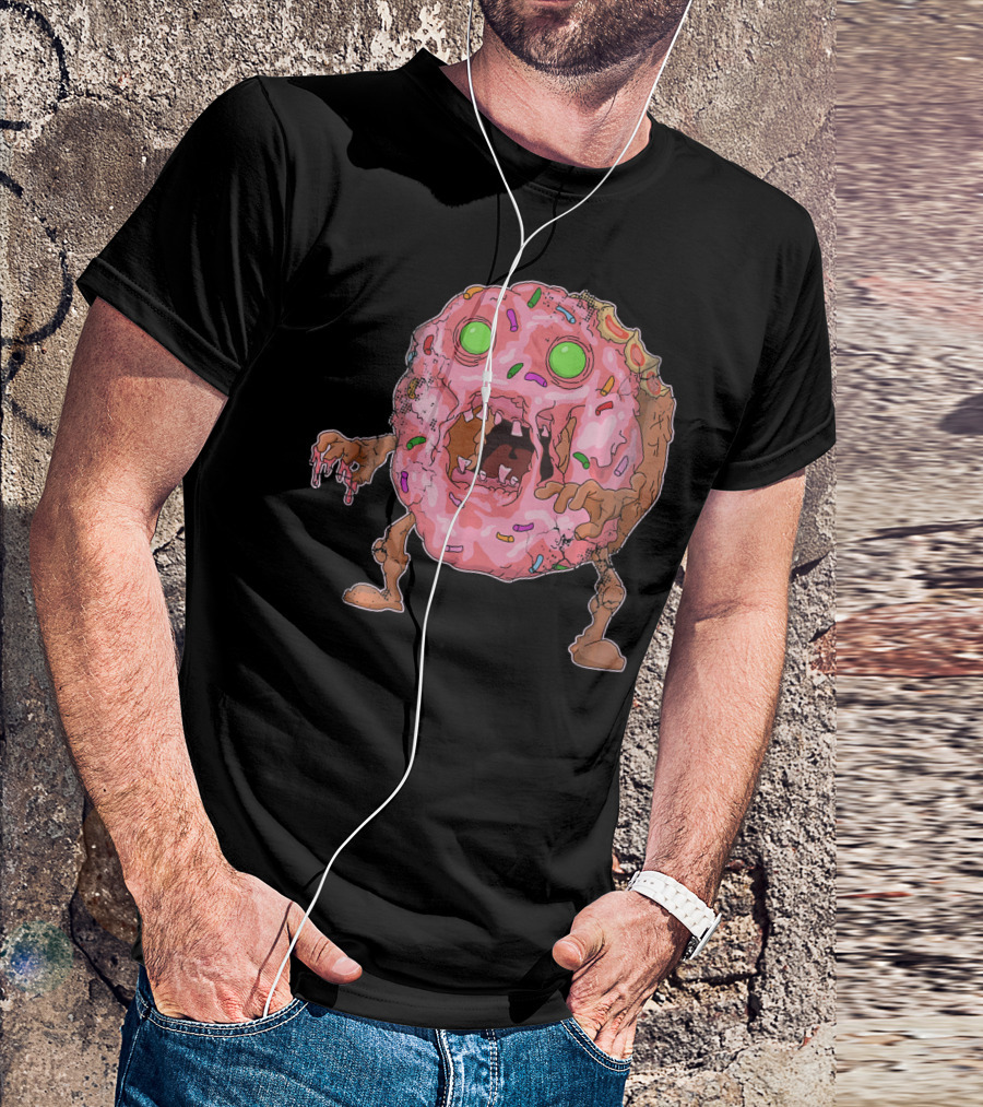 Halloween Zombie Donut Funny Zombies Hum Sprinkles Monster T-Shirt