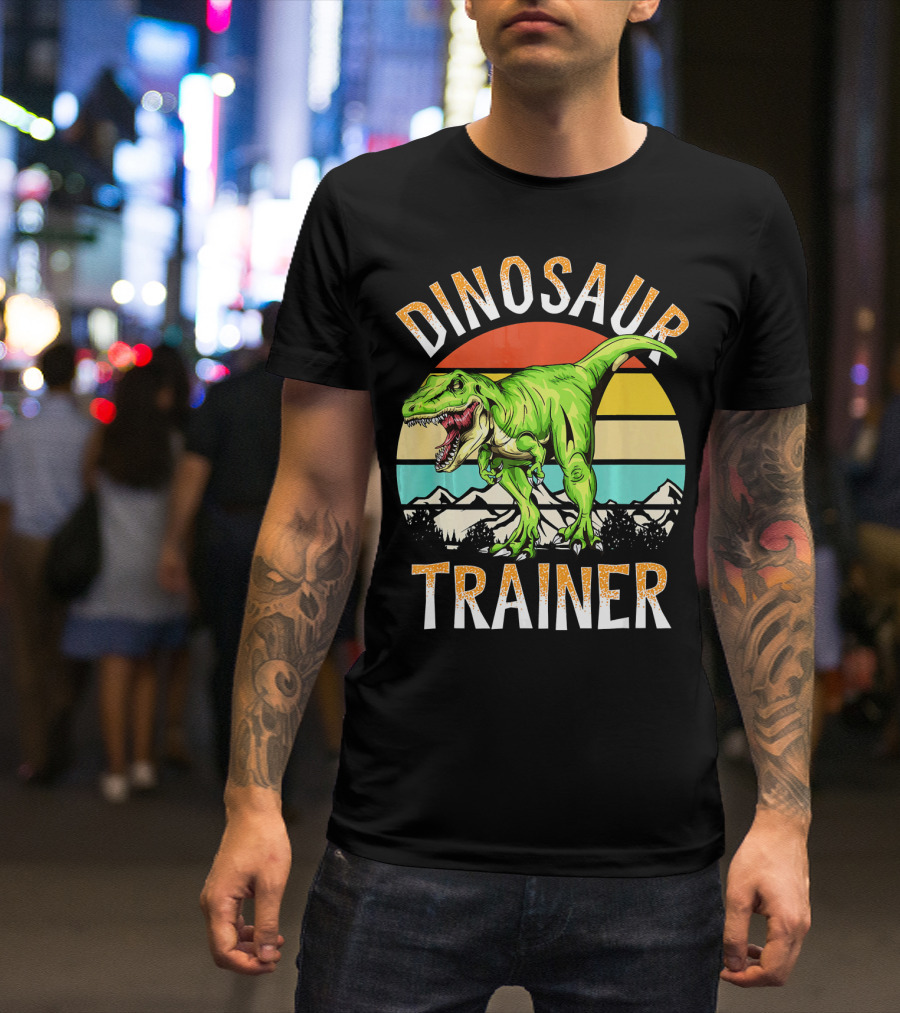 DINOSAUR TRAINER T-REX SUNSET MOUNTAINS T-Shirt