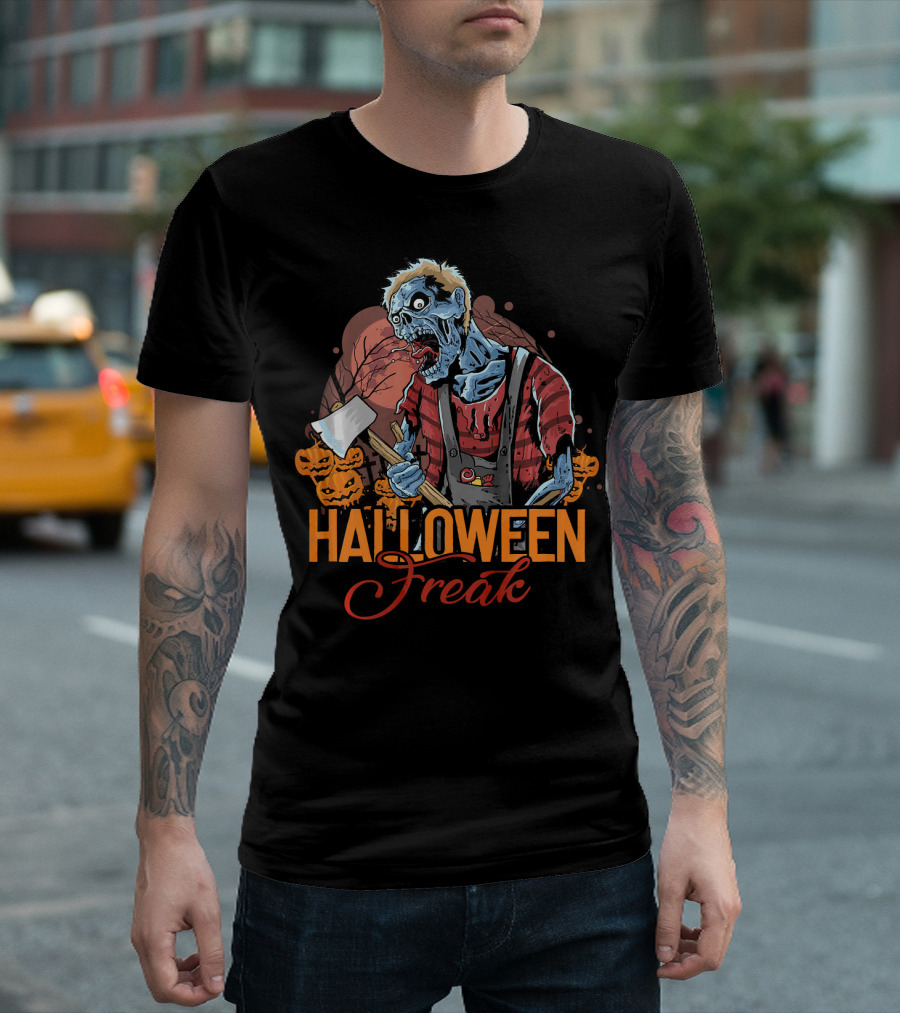Halloween Freak Scary Zombie Horror T-Shirt