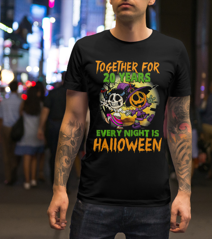 Together For 20 Years Every Night Is Halloween T-Shirt