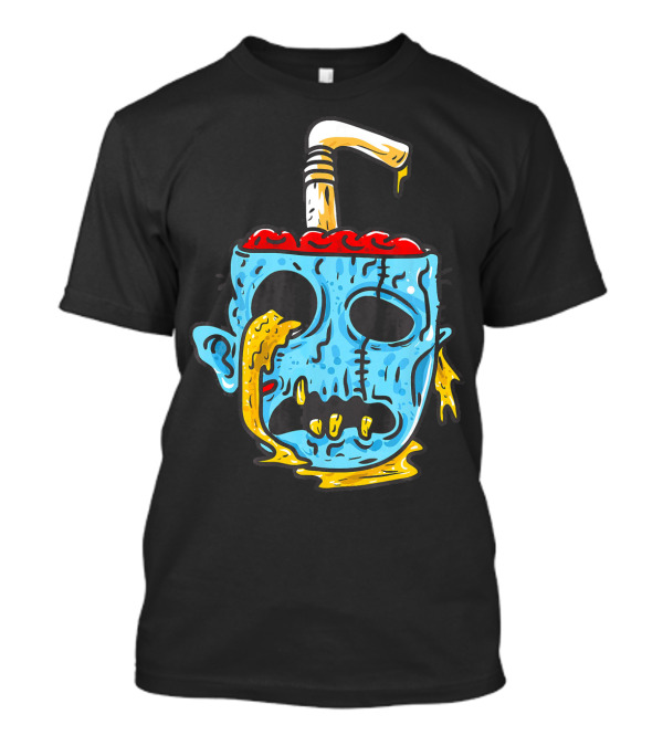 Zombie Food Brain Slushie Horror T-Shirt