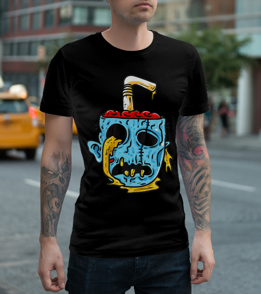 Zombie Food Brain Slushie Horror T-Shirt