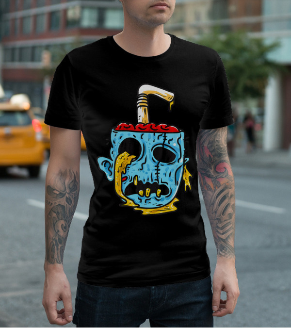 Zombie Food Brain Slushie Horror T-Shirt