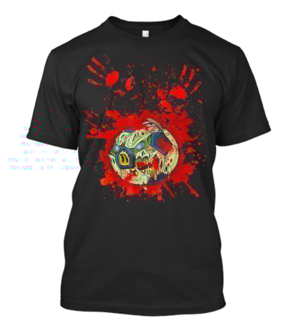 Zombie Soccer Ball Splatter T-Shirt