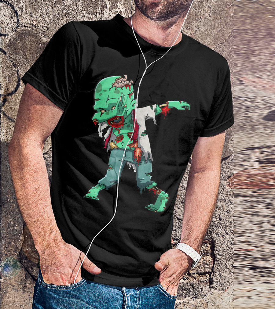 Zombie Halloween Dabbing Dab Cos T-Shirt
