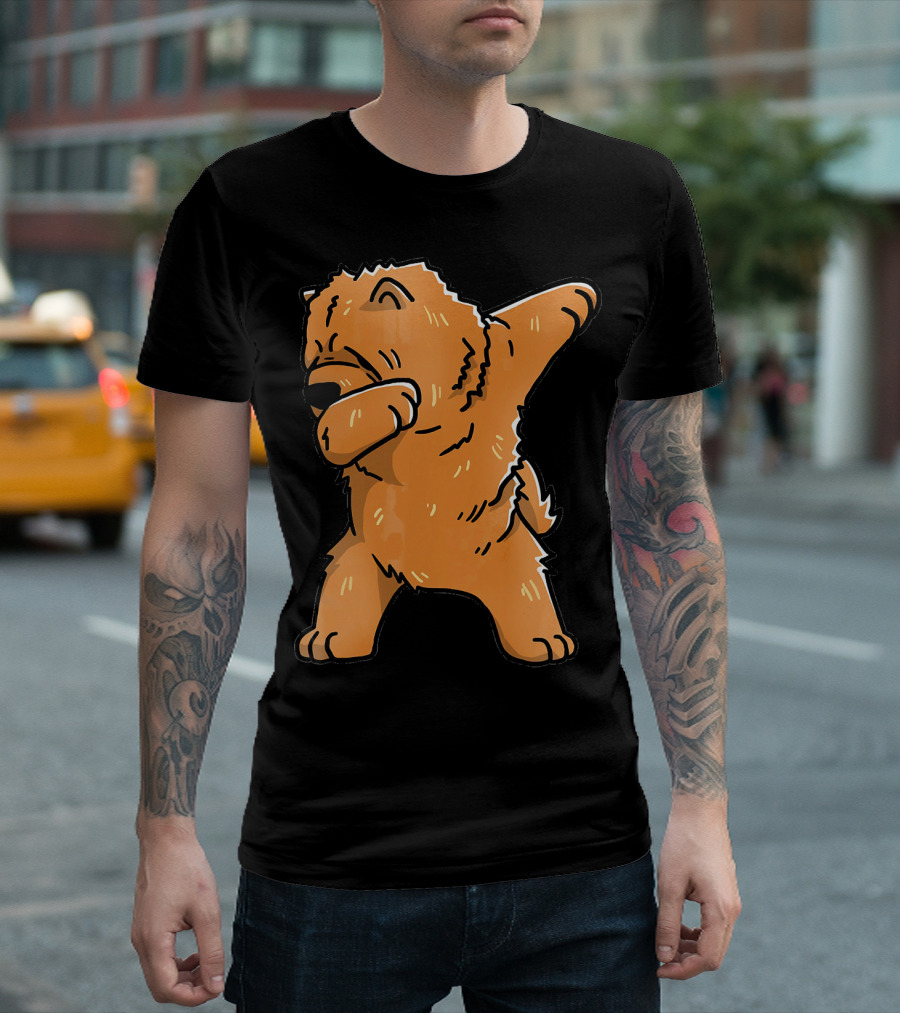 Chow Chow Dabbing Dog Cartoon T-Shirt