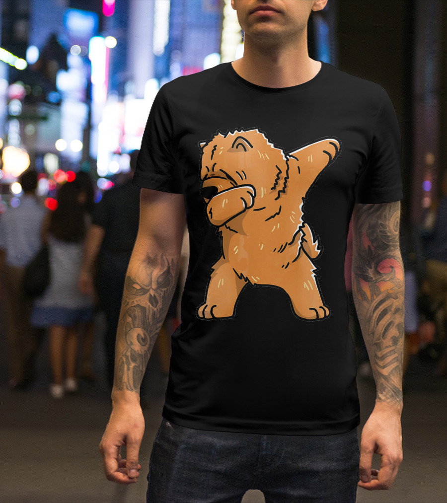 Chow Chow Dabbing Dog Cartoon T-Shirt