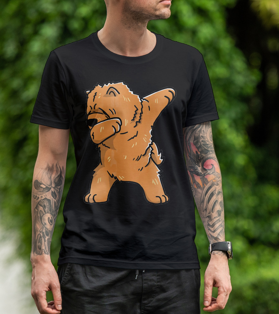 Chow Chow Dabbing Dog Cartoon T-Shirt