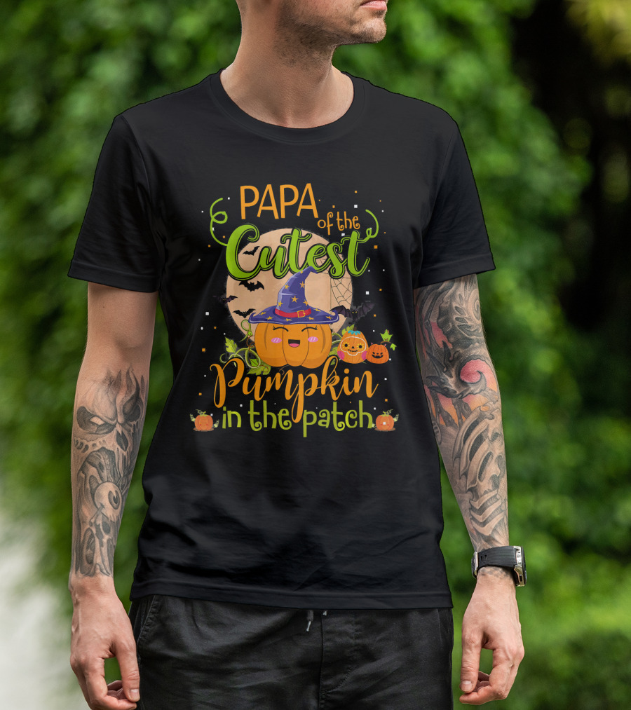 Papa Of The Cutest Pumpkin In The Patch T-Shirt