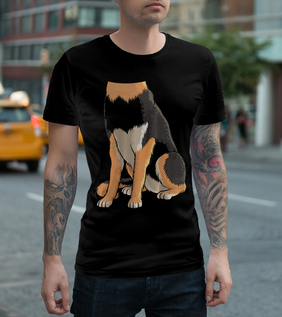 Cool German Shepherd Dog Halloween Costume Headless T-Shirt